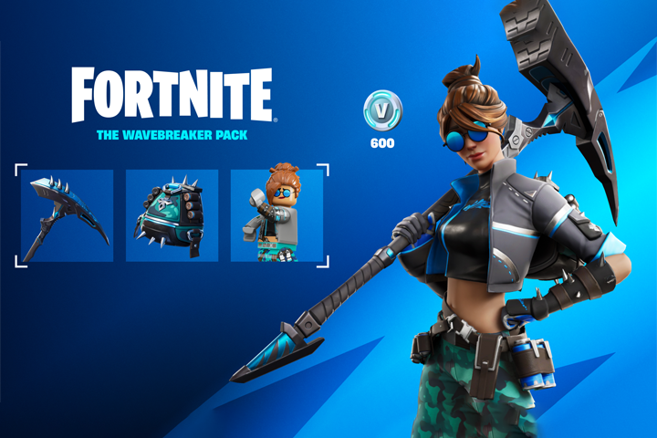 Fortnite - The Wavebreaker Pack + 600 V-Bucks