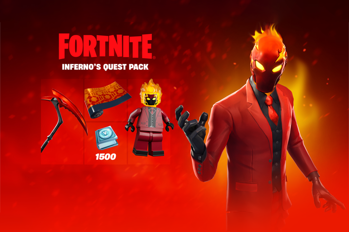 Fortnite - Inferno's Quest Pack + 1,500 V-Bucks Challenge